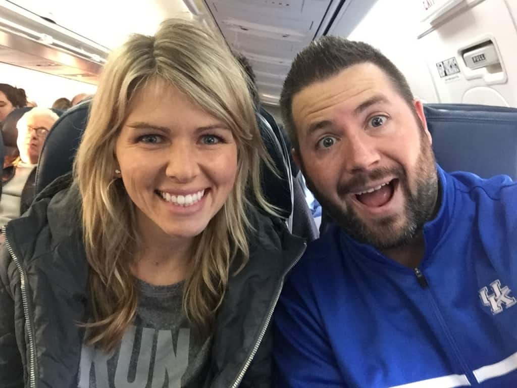 Our trips usually start off with a selfie on the plane. Clearly Ryan was pretty excited here.